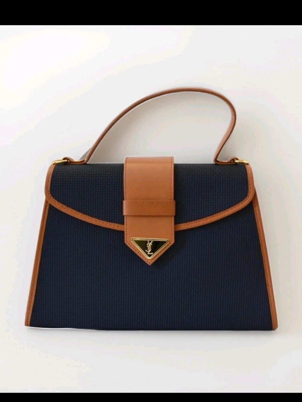 Vintage YSL Yves Saint Laurent Trapeze Handbag w/strap